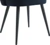 Stuhl 6er-Set - Samt & Metall - Schwarz - PRANILA von Produktbild-Vorschau 5
