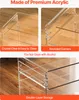 Close-up shots of a clear acrylic table, highlighting its features and material. Anteprima dell’immagine prodotto