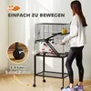 PawHut Hamsterkäfig mit Rollen 3 Etagen Nagerkäfig Produktbild-Vorschau 6