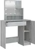 A vanity table with a mirror and lights. Produktbild-Vorschau