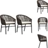 vidaXL Gartenstühle 2 Stk. Braun PE-Rattan -  Gartenstühle Produktbild-Vorschau 1