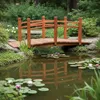 Most ogrodowy Relaxdays, z poręczą, z drewna jodłowego, do Podgląd zdjęcia produktu 2