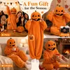 Halloween pompoen pyjama – Pluizen jumpsuit met capuchon Productafbeelding-voorbeeld 7