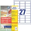 Avery Zweckform L4737REV-65 Universal-Etiketten, A4, 63,5 x Produktbild-Vorschau 1