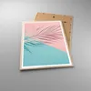 Gerahmtes Poster - Rahmen in heller Eiche - Blatt Rosa Produktbild-Vorschau 3