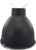 A black dome-shaped reflector for a lamp, shown against a white background. Produktbild-Vorschau