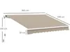 Outsunny Markise Alu-Markise Aluminium-Gelenkarm-Markise Produktbild-Vorschau 7