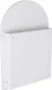 A white, arched-top cabinet with a rectangular lower section, shown from a three-quarter angle. Anteprima dell’immagine prodotto
