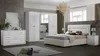 Modernes Schlafzimmer Set New Gemma in Weiß / Silber Produktbild-Vorschau 1