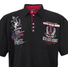 Übergrössen Hippes Polo-Shirt Kurzarm LAVECCHIA Schwarz 8XL Produktbild-Vorschau 2
