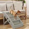 LARS360 Hundetreppe Hunderampe aus Kunststoff Katzentreppe Produktbild-Vorschau 9