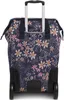 The back view of a floral patterned rolling shopping trolley. Náhľad obrázku produktu