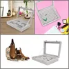 Kurtzy Jewelry Organizer Ring Storage Jewellery Box Grey, Náhled obrázku produktu 7