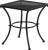 Gartentisch Metall wetterfest Mesh-Design, Beistelltisch Produktbild-Vorschau 2