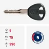 Catena 5805K, L = 75 cm, Ø = 5 mm, nero, Abus, 71205 Anteprima dell’immagine prodotto 8