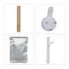 Set per impronte di neonati Relaxdays con cornice, impronta Anteprima dell’immagine prodotto 6