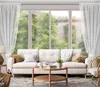Gardine KIRA 3 weiß Set 140x270 cm  x2 T Schnürchen Produktbild-Vorschau 5
