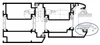 Technical drawing showing a cross-section of a window or door profile with a sealing element. Produktbild-Vorschau
