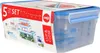 The image shows the packaging of a set of food storage containers. Produktbild-Vorschau
