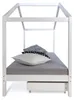 Homestyle4u dětská postel domeček postel 90x200 dětský Náhled obrázku produktu 6