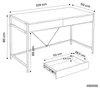 Schreibtisch LOFT PURE Craft Eiche 124 cm 2 Schubladen Produktbild-Vorschau 3