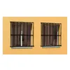 Fenstergitter ausziehbar 55 × 95 bis 100 × 165 cm Schwarz – Produktbild-Vorschau 6