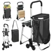 HOMCOM 3-in-1 Einkaufstrolley klappbar mit 40L Kapazität Produktbild-Vorschau 1