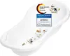 Baby Badewanne XXL 100 cm Funny Farm weiß mit Stöpsel Produktbild-Vorschau 1