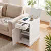 Table d'appoint COSTWAY avec station de recharge, table de Voir les images du produit 2