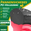 MASKO® PolyurethanSchubkarrenrad Vollgummi 200 kg Produktbild-Vorschau 2