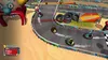 A video game screenshot showing a racing game with bumper cars. Produktbild-Vorschau