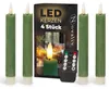 Stabkerzen LED mit Timer Grün 4 Stück Grün indoor - 6 Produktbild-Vorschau 1