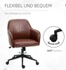Vinsetto Schreibtischstuhl mit Wippfunktion, Rollen Produktbild-Vorschau 6