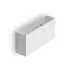 Lindby Wandleuchte Mavora, eckig, 25 cm, weiß, Gips, G9 Produktbild-Vorschau 1