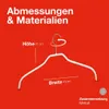 MAWA Kleiderbügel, 10er-Set, rutschfest, 41 cm, Weiß, Produktbild-Vorschau 5