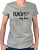 Huuraa Damen T-Shirt Kraków my love XXL Sport Grey Bio Produktbild-Vorschau 1