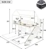 Merax Etagenbett 90x200cm mit Rausfallschutz, Hochbett mit Produktbild-Vorschau 7