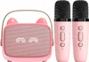 Kinder Karaoke-Lautsprecher mit 2 Mikrofone bunte Lichter Produktbild-Vorschau 1