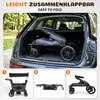 Skladací vozík Merax pre 2 deti, sedadlo sa dá premeniť na Náhľad obrázku produktu 8