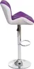 A side view of a purple and white bar stool on a white background. Anteprima dell’immagine prodotto