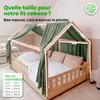 Ciel de lit cabane 67x270 cm eucalyptus sans applique dorée Voir les images du produit 4