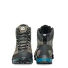ZG Trek GTX Trekking Schuhe für Herren von Scarpa in Grau mit blauen Akzenten; seitliche und hintere Ansicht. Podgląd zdjęcia produktu