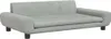 A light gray dog bed with black legs, shown from a front-side angle on a white background. Náhled obrázku produktu