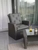 Stuhlkissen 2er Set 50x50 cm 10 cm dick wasserabweisend mit Produktbild-Vorschau 2