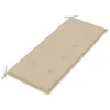 Panca da giardino impilabile con cuscino 128,5 cm in teak Anteprima dell’immagine prodotto 5