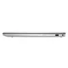Side view of a closed silver laptop on a white background. Produktbild-Vorschau