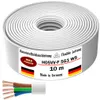 10m Kunststoffschlauchleitung H05VV-F 5G1 Weiß Flexible Produktbild-Vorschau 4