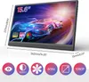 A portable monitor displaying a sports car graphic, with dimensions and feature icons shown below. Anteprima dell’immagine prodotto