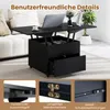 COSTWAY Couchtisch, Wohnzimmertisch mit Schublade, Rollen & Produktbild-Vorschau 8