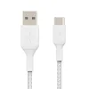 Belkin CAB002BT0MWH, 0,15 m, USB A, USB C, Weiß Produktbild-Vorschau 2